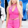 Barbie 2023 Margot Robbie Pink Cotton Suit