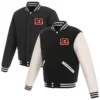 Brooks Cincinnati Bengals Wool Reversible Varsity Jacket