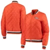 Denver Broncos Orange Quilted Jacket