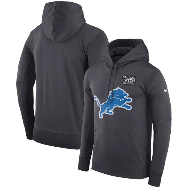 Shop Detroit Lions Crucial Catch Printed Hoodie - William Jacket