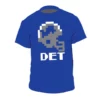 Detroit Lions Tecmo Bowl Blue Shirt