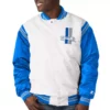 Detroit Lions White Varsity Jacket