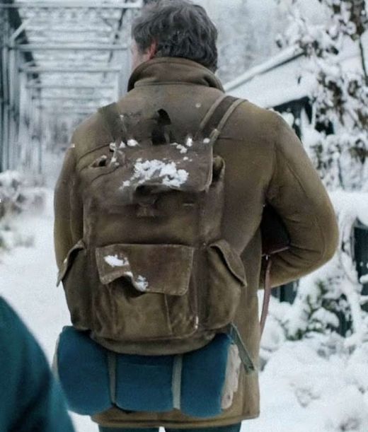 Backpack worn by Joel Miller (Pedro Pascal) in The Last of Us TV show  outfits (Season 1 Episode 2)