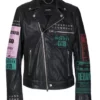 Megan Fox Bloody Valentine Leather Jacket Front