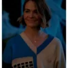 The L Word Generation Q S03 Leisha Hailey Blue Building Print Sweater