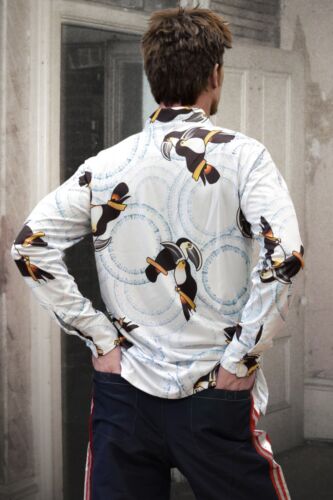 Toucan Bird Unisex button shirt Fight Club Tyler Durden Inspired