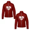 Valentine Day Couples Be Mine Red Leather Jacket