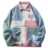 Weirdcore Multicolored Patches Jacket