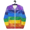 Weirdcore Rainbow Colorblock Jacket