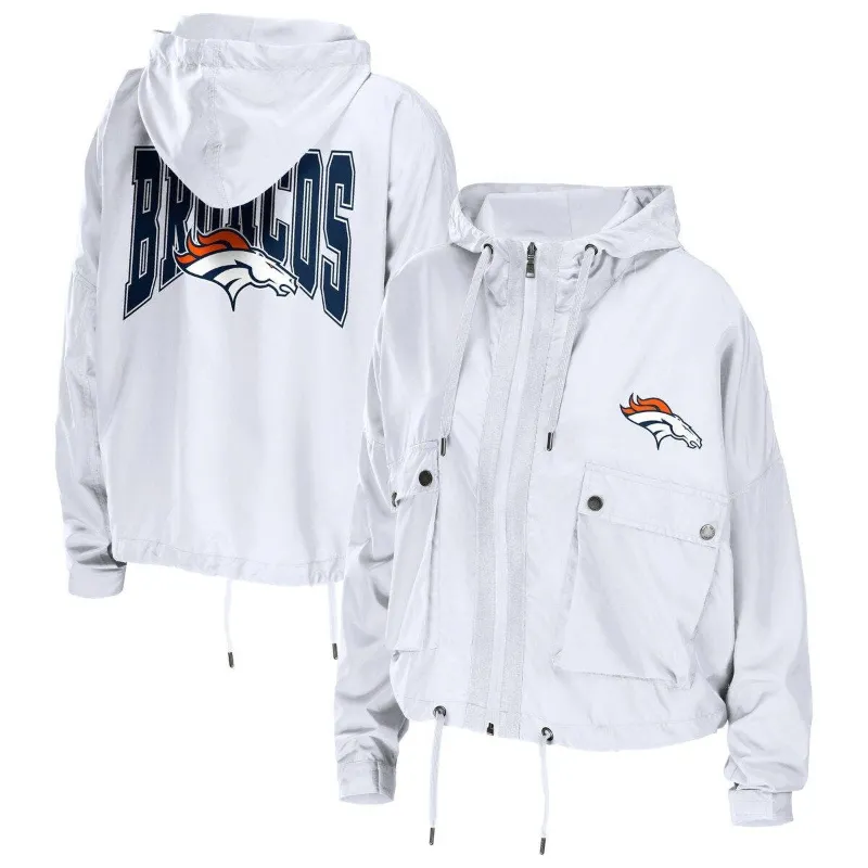 Shop NFL White Denver Broncos Jacket - William Jacket