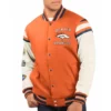 Wool Denver Broncos Orange Jacket