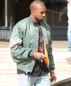 Kanye West Green Bomber Jacket For Sale - William Jacket
