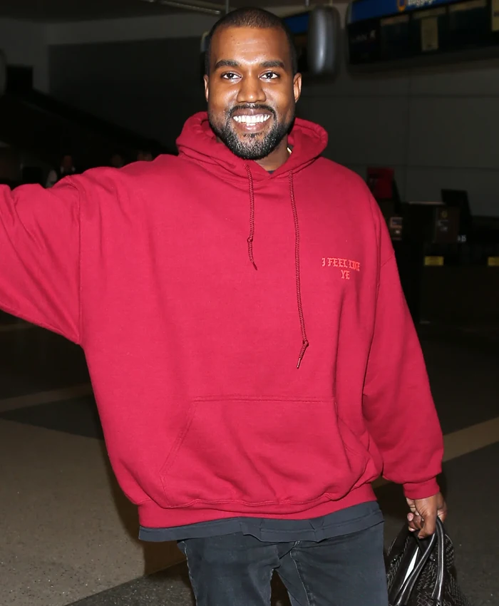 Kanye West Red Hoodie