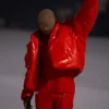 kanye west red jacket style 1