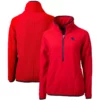 Adalyn Jacksonville Jaguars Red Sherpa Pullover Jacket