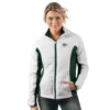 Annmaria Green Bay Packers White Full-Zip Jacket