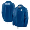 Dakota Indianapolis Colts Coaches Blue Full-Snap Jacket