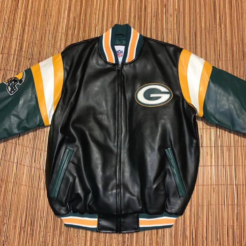 Green Bay Packers Leather Jacket - William Jacket