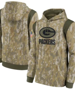 Green Bay Packers Salute To Service Hoodie - William Jacket
