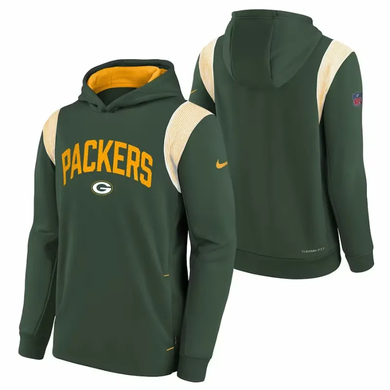 Green Bay Packers Sideline Hoodie - William Jacket