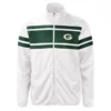 Green Bay Packers White Track Jacket