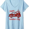 Happy Valentines Day Heart of Truck Shirt Blue