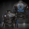 Indianapolis Colts Biker Leather Jacket