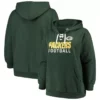 Lace Up Green Bay Packers Green Hoodie