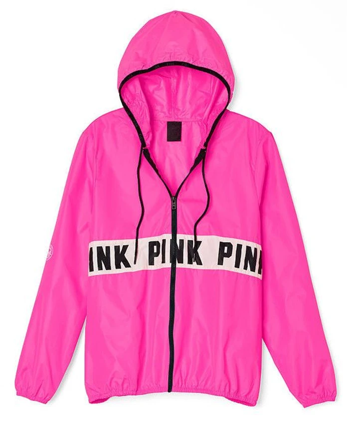 Pink Full Zip Swishy Jacket  Women's Pink Windbreaker - Balfour of Norman