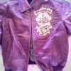 Purple Pelle Pelle Leather Jacket