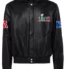 Super Bowl LVII Black Leather Jacket
