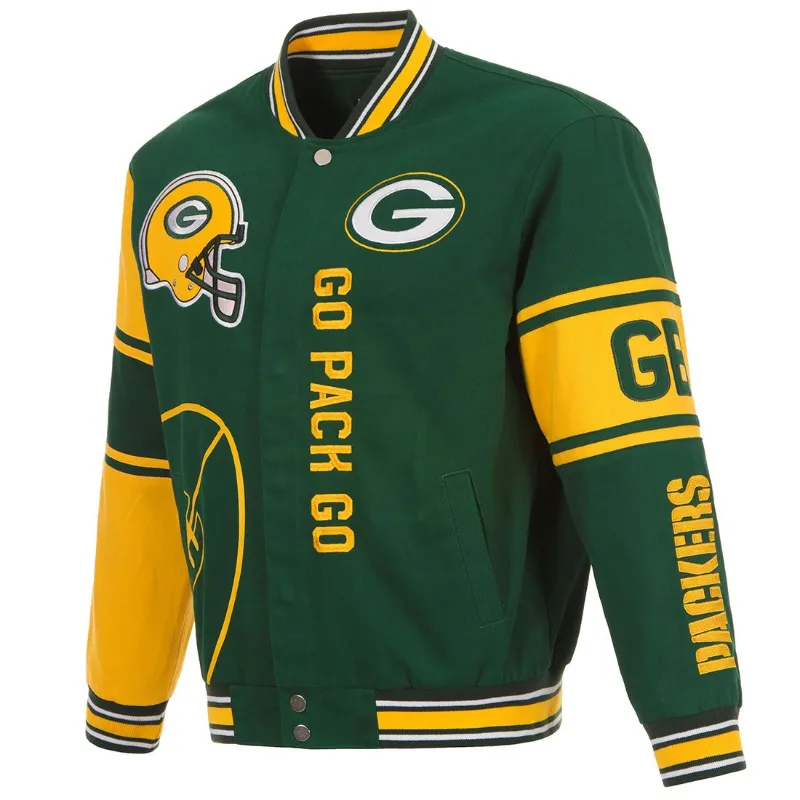 Winston Green Bay Packers Bomber Jacket - William Jacket