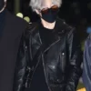 BTS Member Jimin Black Leather Jacket