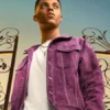 Bel-Air Season 2 Jabari Banks Purple Denim Jacket