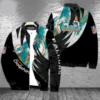 Bradley NFL Miami Dolphins Black Bomber Jacket