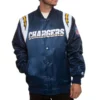 George Los Angeles Chargers Blue Full-Snap Satin Jacket