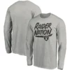 Grey Las Vegas Raiders Long Sleeves Shirt