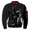 Las Vegas Raiders Black Bomber Jacket