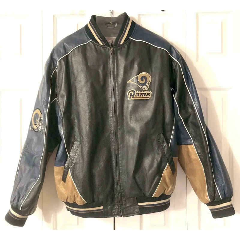 NFL Los Angeles Rams Leather Jacket - William Jacket