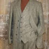 Men 1920s Fashion Check 3 Piece Gamekeepers Suit
