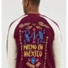 Mexico Bomber Maroon Jacket