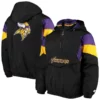 Minnesota Vikings Black Pullover Starter Jacket