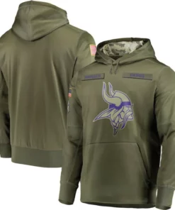 Nike Nfl Minnesota Vikings Salute To Service Hoodie, Hoodies & Jackets, Clothing & Accessories
