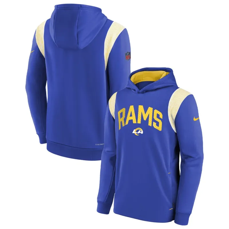 NFL Los Angeles Rams Hoodie/Sweatshirt Youth Boys, White w/Blue