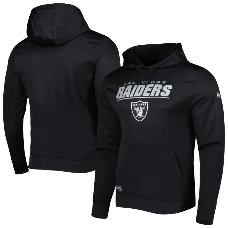 New Era Las Vegas Raiders Women's Sleeve Name Full-Zip Hoodie Sweatshirt 22 / L