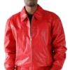 Pelle Pelle Real Leather Red Jacket