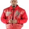 Pelle Pelle True To Our Roots Wool and Leather Red Jacket