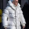 Pope Francis White Puffer Jacket.jfif