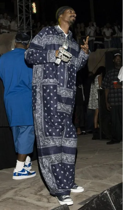 Snoop Dogg Blue Bandana Tracksuit - Celebrity Jacket