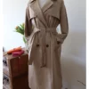Double Breasted Four Buttons Vintage Trench Coat